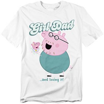 Big & Tall Peppa Pig Daddy Pig Girl Dad Tee