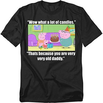 Big & Tall Peppa Pig Daddy Pigs Birthday Tee