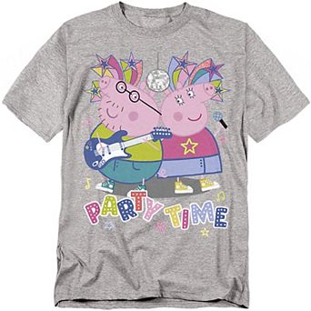 Big & Tall Peppa Pig Mummy and Daddy Pig Party Tee