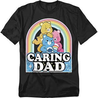 Big & Tall Care Bears Caring Dad Rainbow Tee