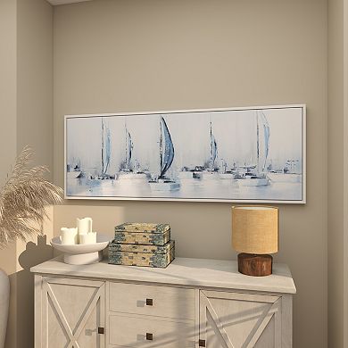 Stella & Eve Sailboat Framed Canvas Wall Art