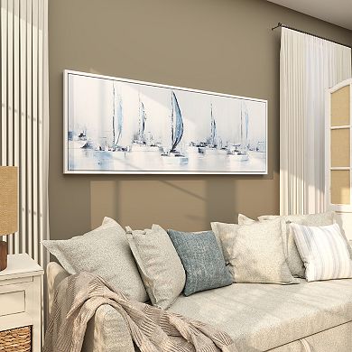 Stella & Eve Sailboat Framed Canvas Wall Art