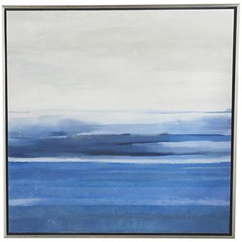 Stella & Eve Abstract Ocean Inspired Framed Canvas Wall Art