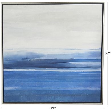 Stella & Eve Abstract Ocean Inspired Framed Canvas Wall Art