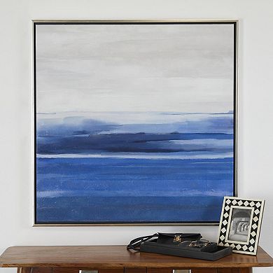 Stella & Eve Abstract Ocean Inspired Framed Canvas Wall Art