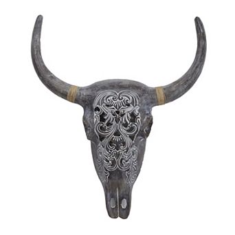 Stella & Eve Polyresin Skull Wall Decor