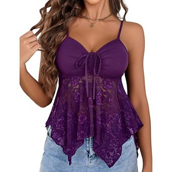 Avidlove Lace Crop Top Tops for Women Bralettes for Women Y2K Camisole Lingerie