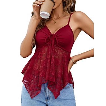 Avidlove Lace Crop Top Tops for Women Bralettes for Women Y2K Camisole Lingerie