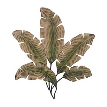 Stella & Eve Metal Layered Leaf Wall Decor