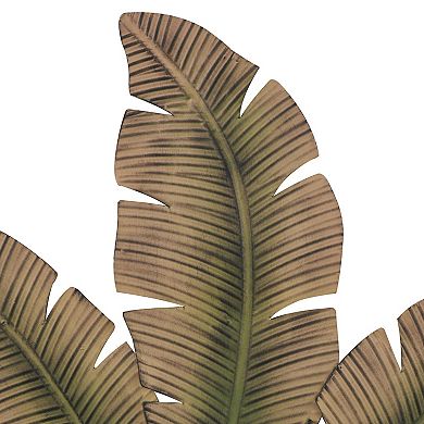 Stella & Eve Metal Layered Leaf Wall Decor
