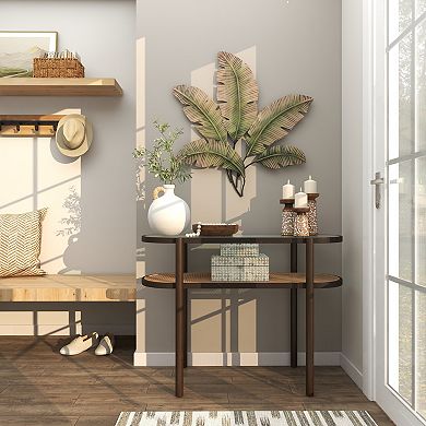 Stella & Eve Metal Layered Leaf Wall Decor
