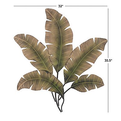 Stella & Eve Metal Layered Leaf Wall Decor