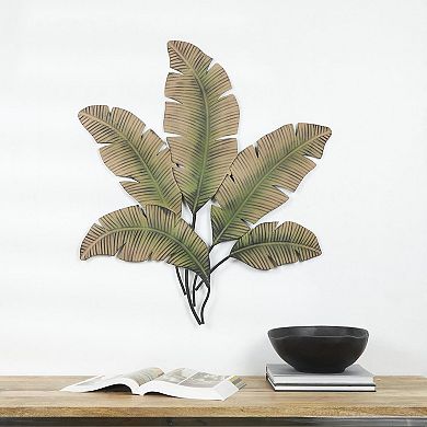 Stella & Eve Metal Layered Leaf Wall Decor