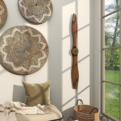 Stella & Eve Metal Aviation Wall Decor with 2 Blades