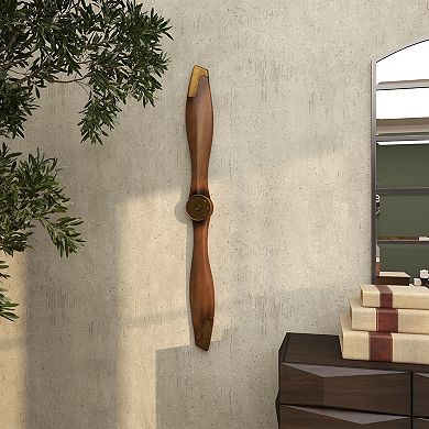 Stella & Eve Metal Aviation Wall Decor with 2 Blades