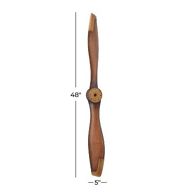 Stella & Eve Metal Aviation Wall Decor with 2 Blades