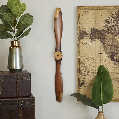Stella & Eve Metal Aviation Wall Decor with 2 Blades