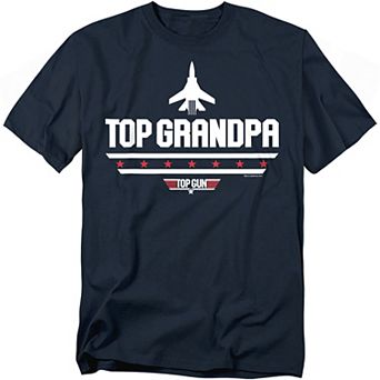 Big & Tall Top Gun Father's Day Top Grandpa Tee