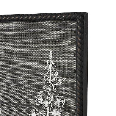 Stella & Eve Framed Wood Relief Wall Art with Textured Backing