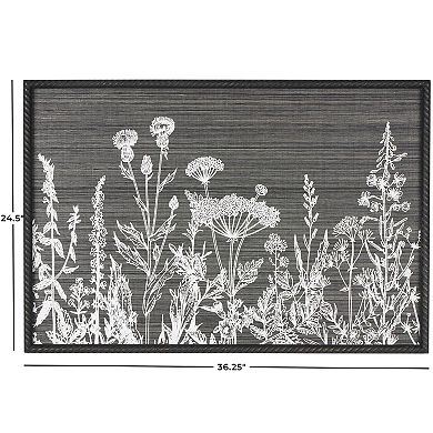 Stella & Eve Framed Wood Relief Wall Art with Textured Backing