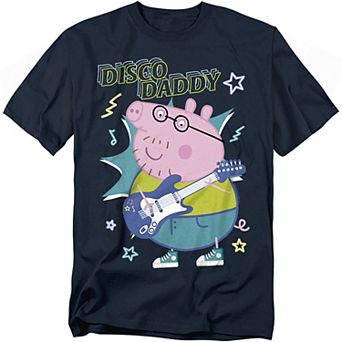 Big & Tall Peppa Pig Disco Daddy Graphic Tee