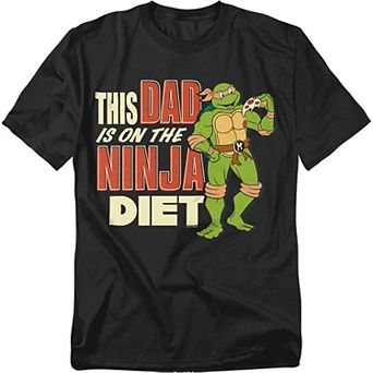 Big & Tall TMNT Father's Day Dad Ninja Diet Graphic Tee
