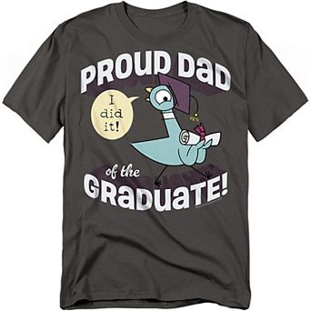 Big & Tall The Pigeon Proud Dad of the Graduate Graphic Tee