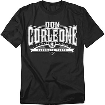 Big & Tall Godfather Don Corleone Graphic Tee