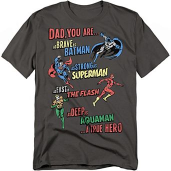 Big & Tall Jla Dad Hero Graphic Tee