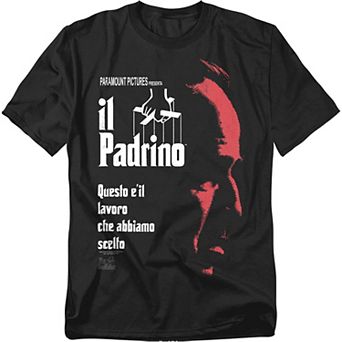 Big & Tall Godfather Italian Profile Graphic Tee