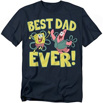 Big & Tall Spongebob Best Dad Ever Graphic Tee