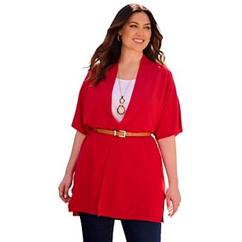 Catherines Women's Plus Size Cashmiracle Cardigan Vest