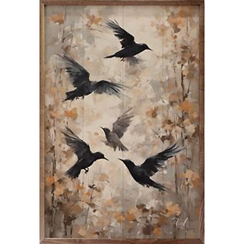 Kendrick Home Crows Wall Art