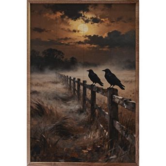 Kendrick Home Two Crows On Fence Wall Art