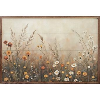 Kendrick Home Fall Field With Mums & Daisies Wall Art
