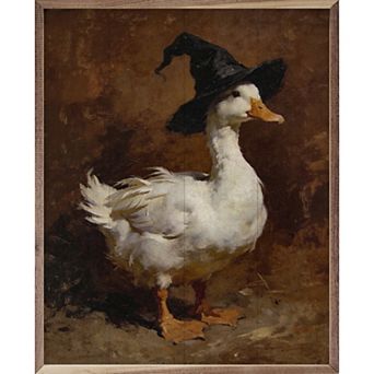 Kendrick Home Witch Hat Duck Wall Art