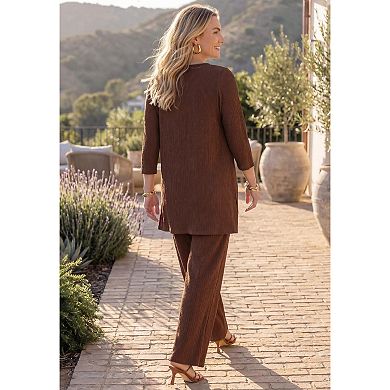 Catherines Women's Plus Size Anywear Textured Tunic