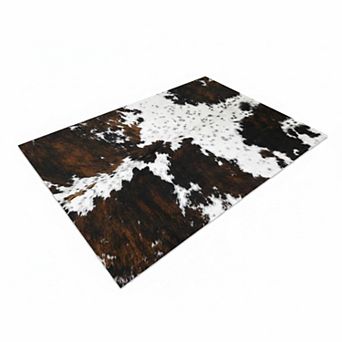 Cow Print Quick Dry Bath Mat Absorbent Non Slip Thin Under Door Western Farmhouse Bathroom Decor Rug