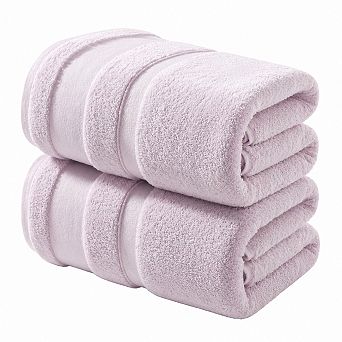 Cotton Bath Towels Set of 2 Extra Large 35x70 in 800g Quick Dry Ultra Soft Super Absorbent Gym