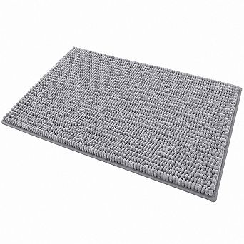 Extra Soft Absorbent Chenille Bath Rug Non Slip Quick Dry Washable Mat