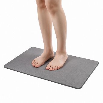 Diatomite Bath Mat Fast Drying Super Absorbent Anti Slip Easy Clean