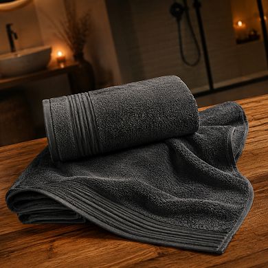 Extra Large Ring Spun Cotton Bath Towel Set 2 Pack Soft Absorbent Easy Care