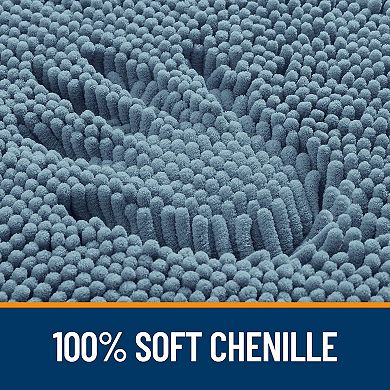 Extra Soft Absorbent Chenille Bath Mat Quick Dry Washable Non Slip Floor Rug