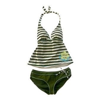 Stripe Two Piece Swimwear