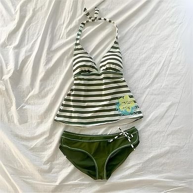 Stripe Two Piece Swimwear