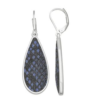 Nine West Snake Teardrop Leverback Earrings