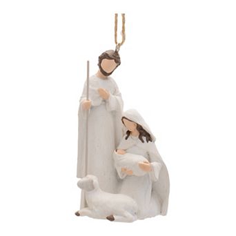 Melrose Holy Family Nativity Christmas Ornament Set of 6