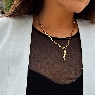 ITALIAN HORN Necklace Charm Pendant Only - Waterproof