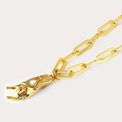 ITALIAN HAND Necklace Charm Pendant Only - Waterproof