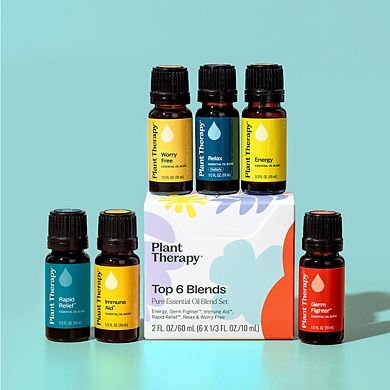 Plant Therapy Top 6 Essential Oil Blends Set